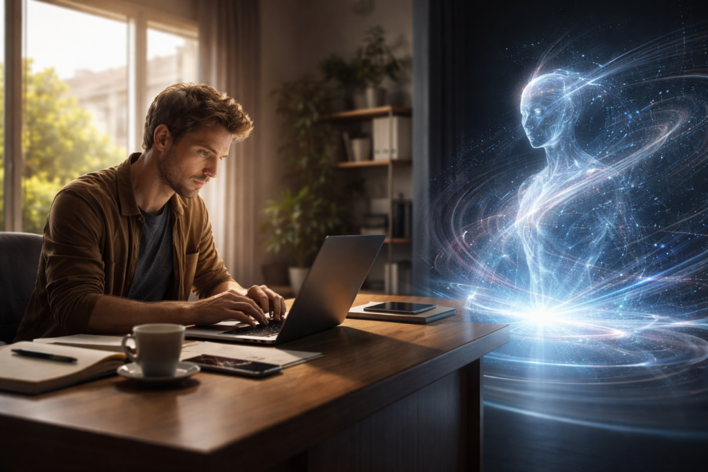 Will ChatGPT Replace Professional Human Writers? human vs AI workspace